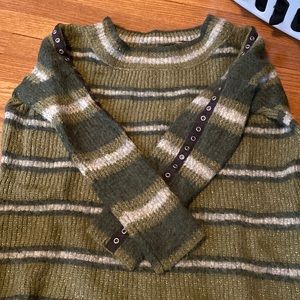 Free People oversized striped sweater